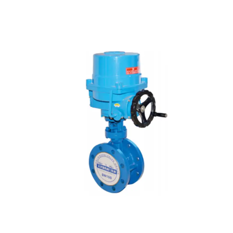 Electric Actuated Flanged Butterfly Valve D941X.png Electric Actuated Butterfly Valve