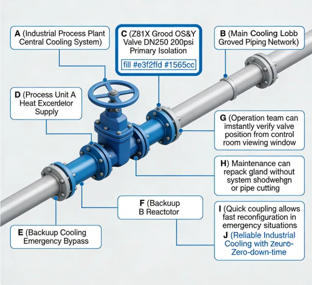 OS&Y Gate Valve Grooved