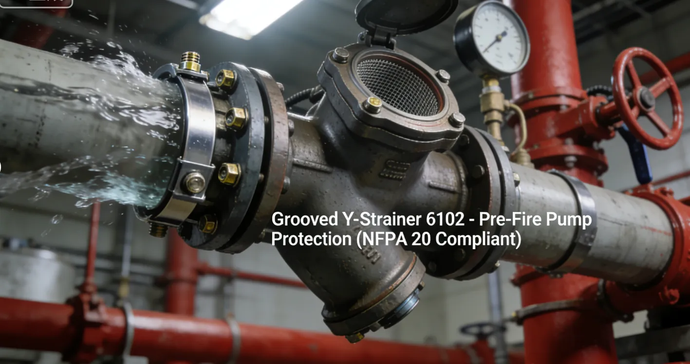Y Strainer with Valve