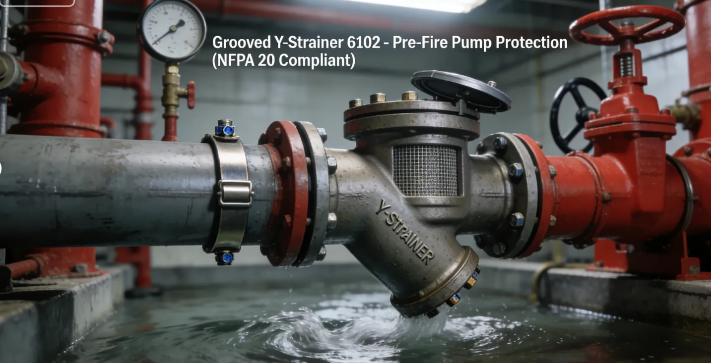 Y Strainer with Valve