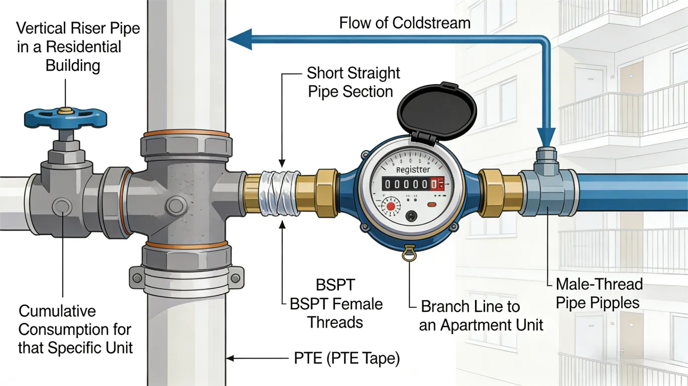 Water Meter/Screwed End BSPT